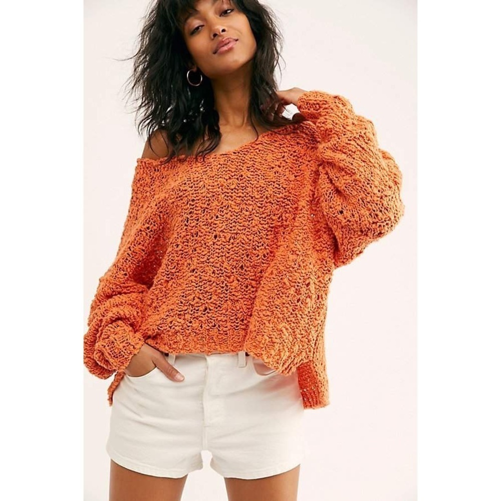 [Free People] Coral Sands Pullover Sweater